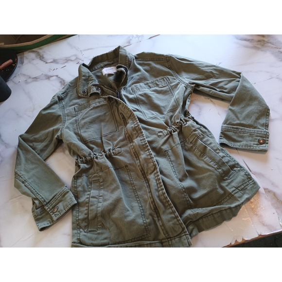 Old Navy Jackets & Blazers - Old Navy Women's Green Cargo Jacket Military Style Size XS Lightweight Utility